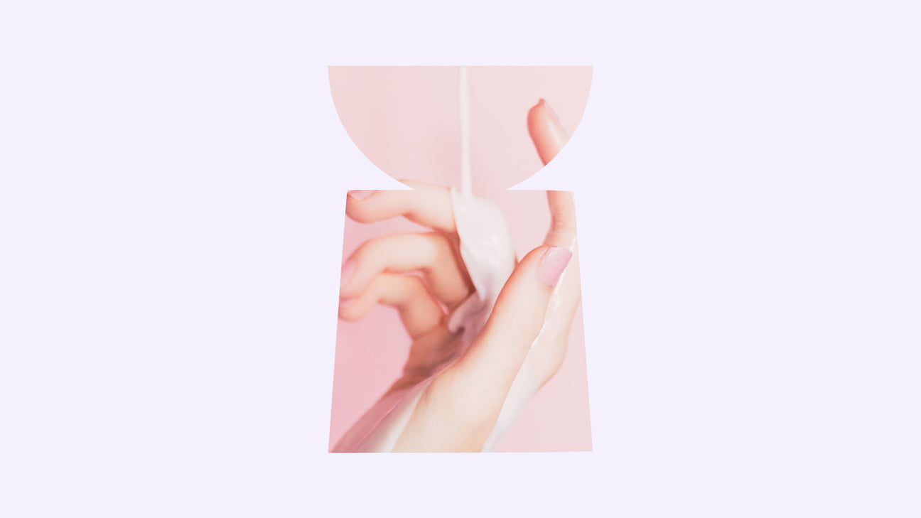 lotion running down hand