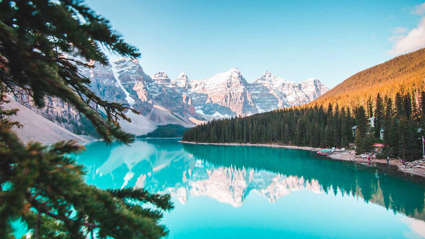 image of scenic glacier lake