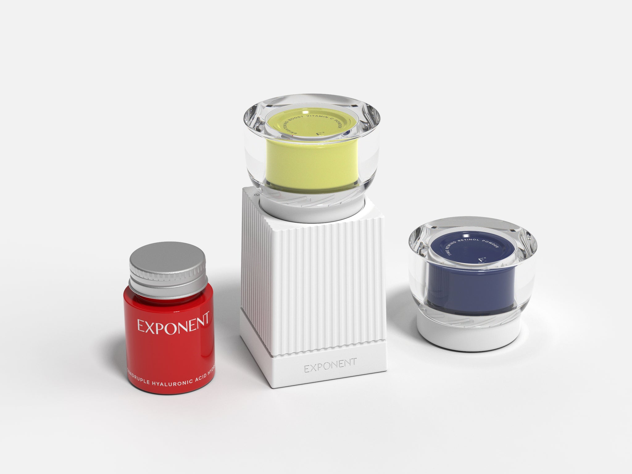 Exponent Beauty Time Rewind Retinol System + Brightening Boost Vitamin C Powder & Dispenser 